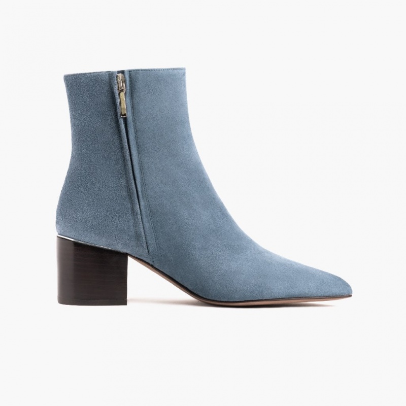 Thursday Boots Luna 2 Heel Stiefeletten Damen Blau | Österreich-50841QOCF
