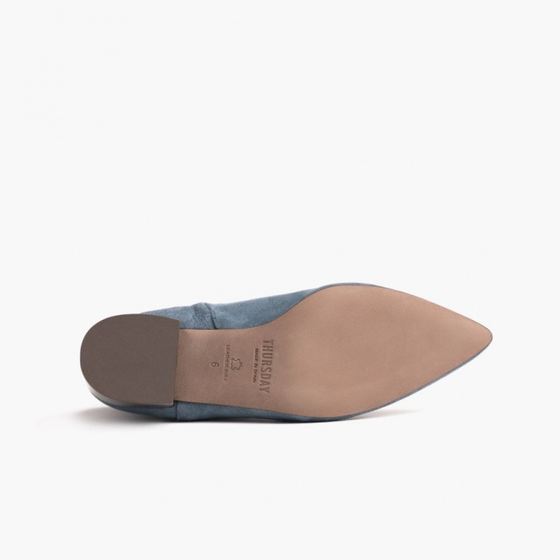 Thursday Boots Luna 2 Heel Stiefeletten Damen Blau | Österreich-50841QOCF