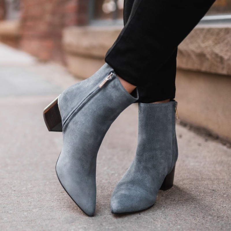 Thursday Boots Luna 2 Heel Stiefeletten Damen Blau | Österreich-50841QOCF