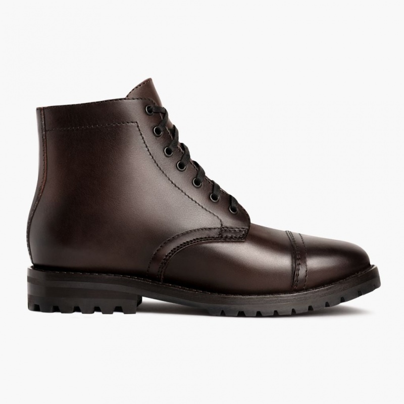 Thursday Boots Major Zip Schnürstiefel Herren Dunkelbraun | Österreich-83269TLWK