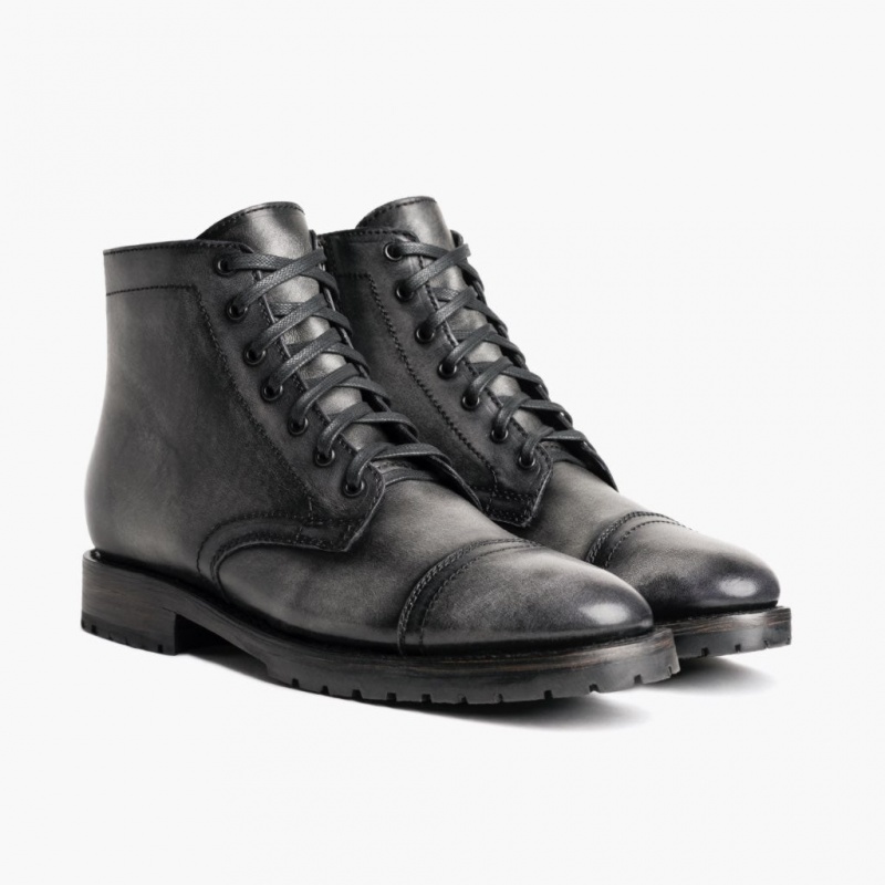 Thursday Boots Major Zip Schnürstiefel Herren Dunkelgrau | Österreich-69501HLVY