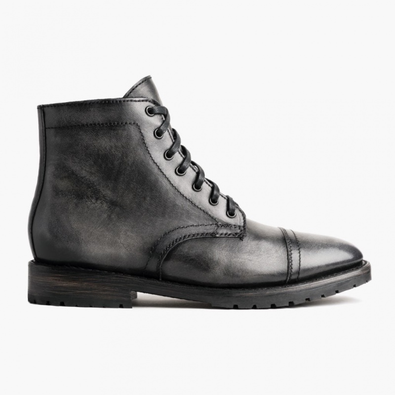 Thursday Boots Major Zip Schnürstiefel Herren Dunkelgrau | Österreich-69501HLVY