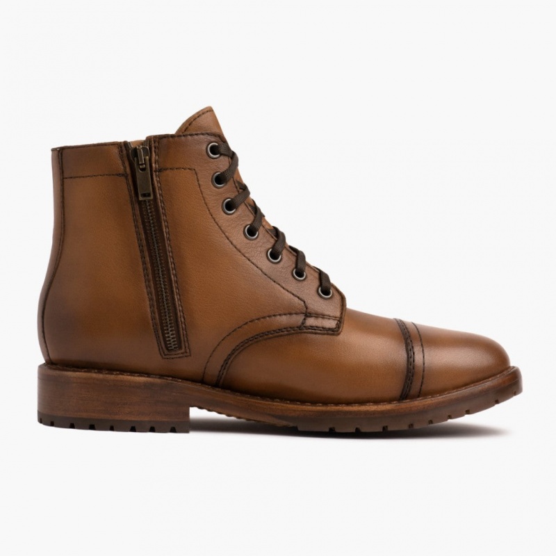 Thursday Boots Major Zip Schnürstiefel Herren Braun | Österreich-87523ZECY