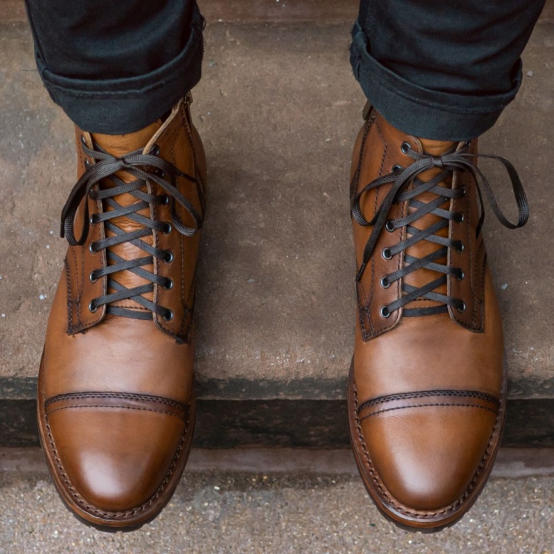 Thursday Boots Major Zip Schnürstiefel Herren Braun | Österreich-87523ZECY