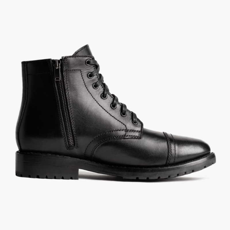 Thursday Boots Major Zip Schnürstiefel Herren Schwarz | Österreich-83612CPJQ