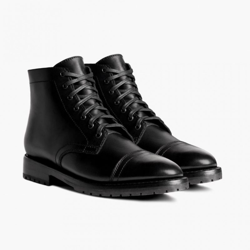 Thursday Boots Major Zip Schnürstiefel Herren Schwarz | Österreich-83612CPJQ