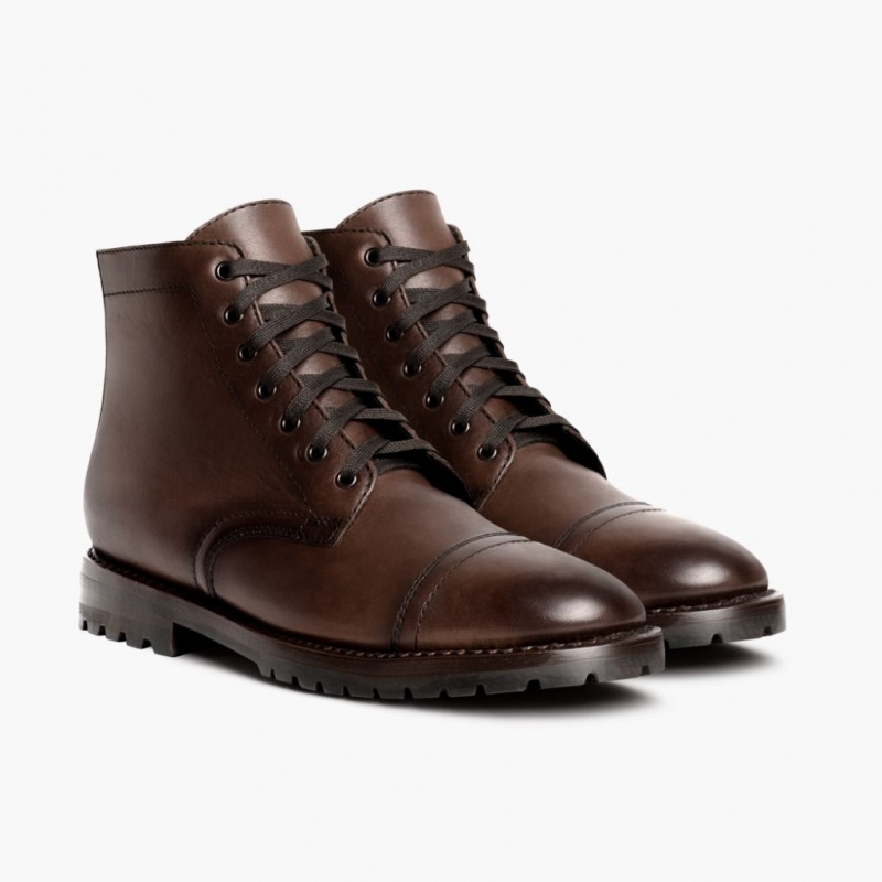 Thursday Boots Major Zip Schnürstiefel Herren Dunkelbraun | Österreich-64720RXNV