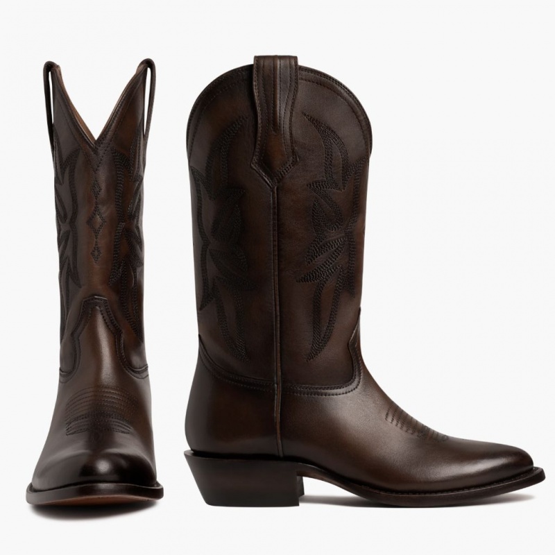 Thursday Boots Maverick Cowboystiefel Herren Dunkelbraun | Österreich-05738GLYE