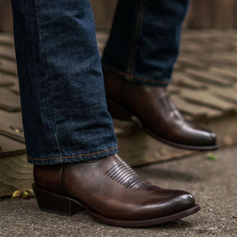 Thursday Boots Maverick Cowboystiefel Herren Dunkelbraun | Österreich-05738GLYE