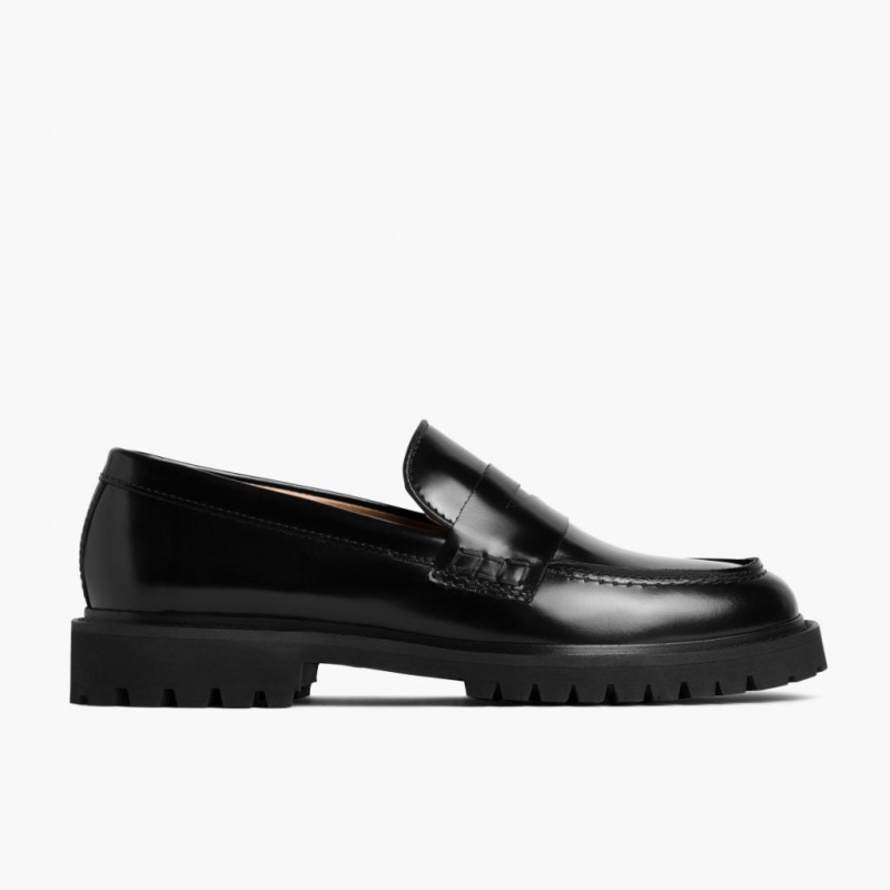 Thursday Boots Penny Lug Sole Halbschuhe Damen Schwarz | Österreich-72683PFRH