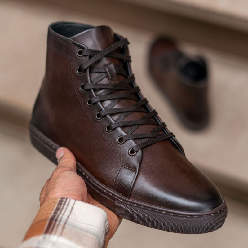 Thursday Boots Premier High Top Sneakers Herren Dunkelbraun | Österreich-76089OGYR