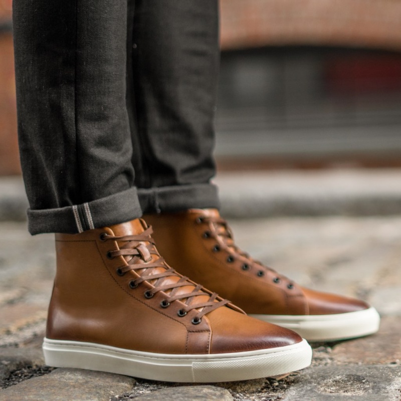 Thursday Boots Premier High Top Sneakers Herren Braun | Österreich-84253NJCG