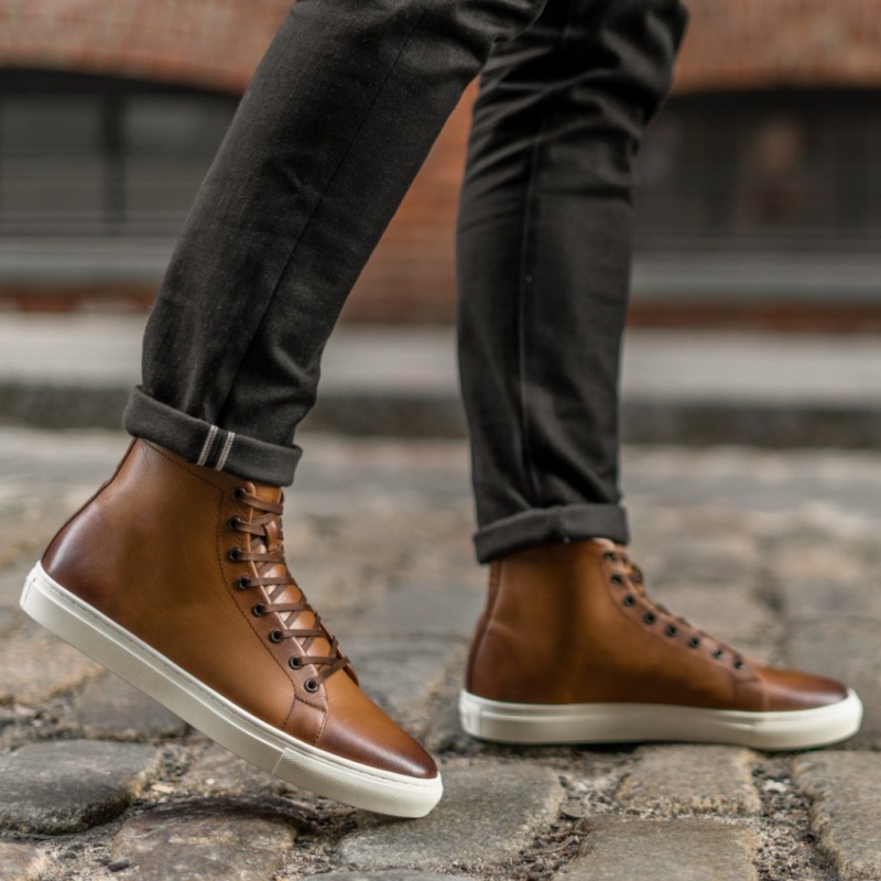 Thursday Boots Premier High Top Sneakers Herren Braun | Österreich-84253NJCG