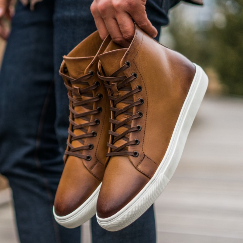 Thursday Boots Premier High Top Sneakers Herren Braun | Österreich-84253NJCG