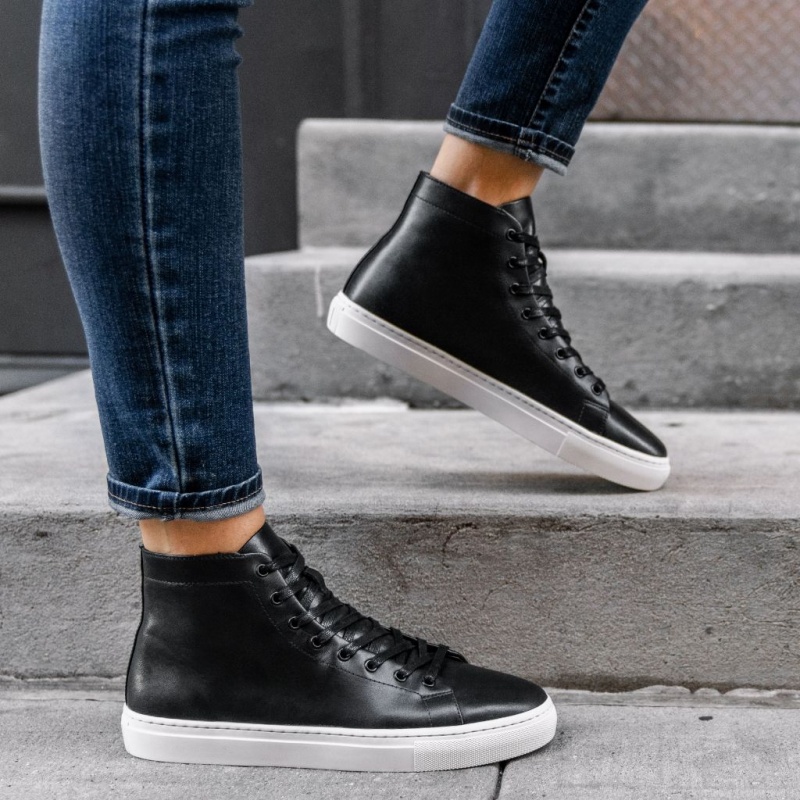 Thursday Boots Premier High Top Sneakers Damen Schwarz | Österreich-29135RBWD