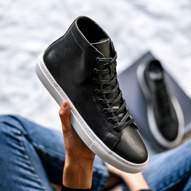Thursday Boots Premier High Top Sneakers Damen Schwarz | Österreich-29135RBWD