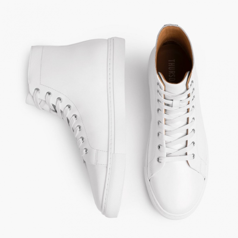 Thursday Boots Premier High Top Sneakers Damen Weiß | Österreich-75063XMUR