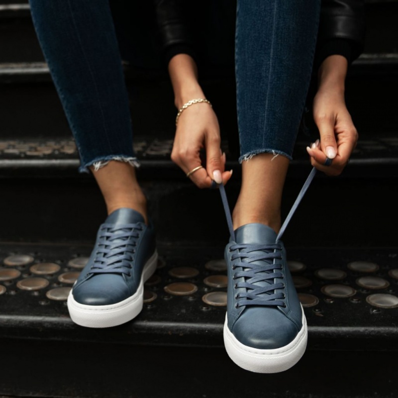 Thursday Boots Premier Low Top Sneakers Damen Indigo | Österreich-19674QTIO