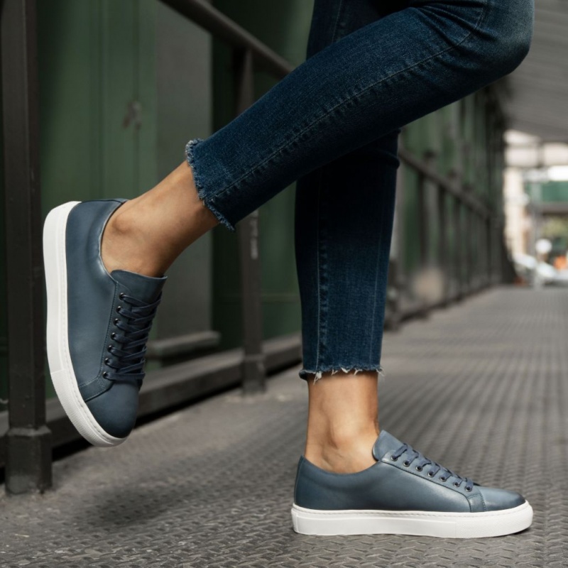 Thursday Boots Premier Low Top Sneakers Damen Indigo | Österreich-19674QTIO