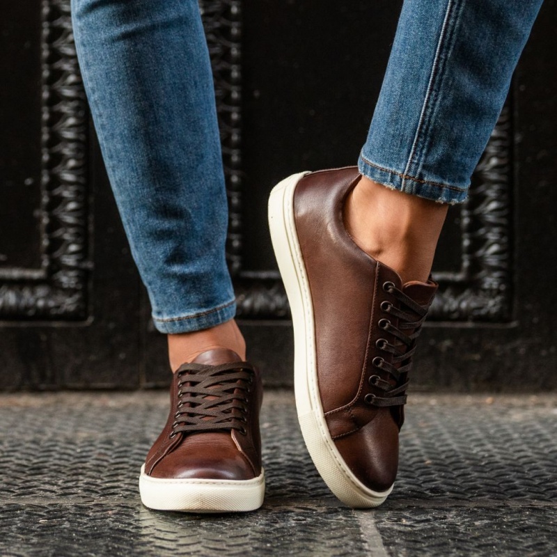 Thursday Boots Premier Low Top Sneakers Damen Dunkelbraun | Österreich-68207ENVB