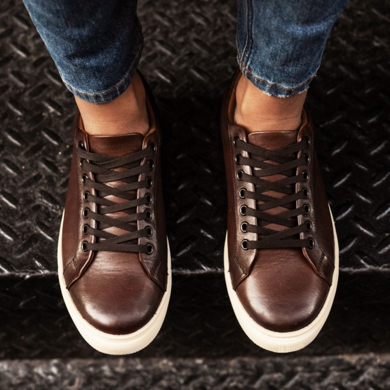 Thursday Boots Premier Low Top Sneakers Damen Dunkelbraun | Österreich-68207ENVB