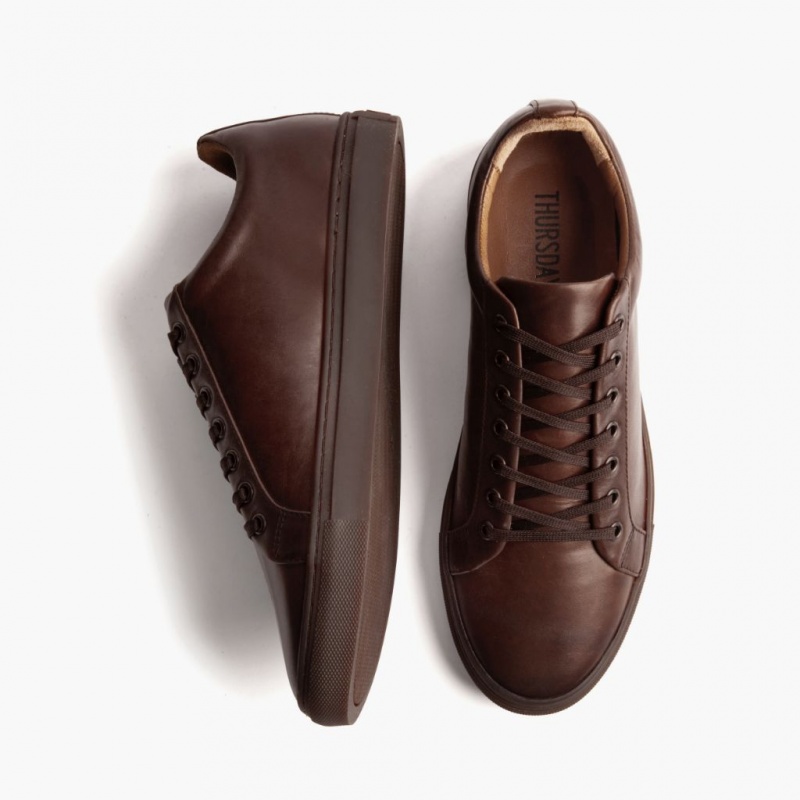 Thursday Boots Premier Low Top Sneakers Herren Dunkelbraun | Österreich-89154EWDS