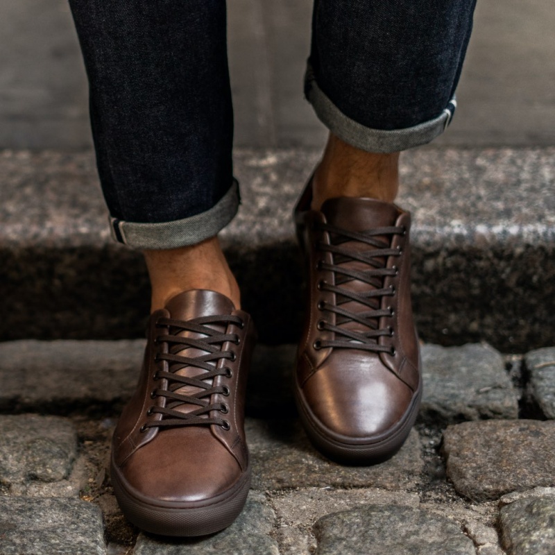Thursday Boots Premier Low Top Sneakers Herren Dunkelbraun | Österreich-89154EWDS