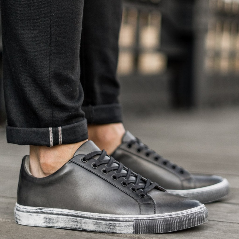 Thursday Boots Premier Low Top Sneakers Herren Grau | Österreich-31260BQSI