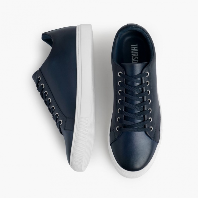 Thursday Boots Premier Low Top Sneakers Herren Dunkelblau | Österreich-04736CYST