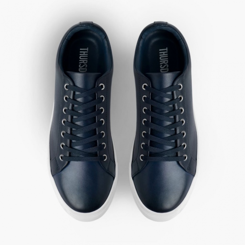 Thursday Boots Premier Low Top Sneakers Herren Dunkelblau | Österreich-04736CYST