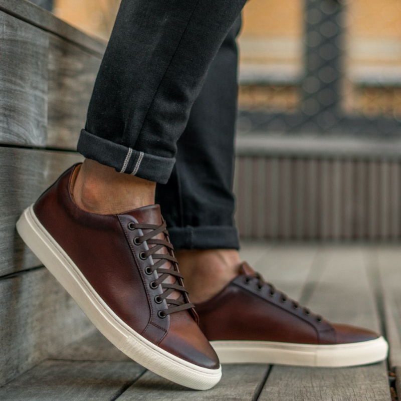 Thursday Boots Premier Low Top Sneakers Herren Dunkelbraun | Österreich-86350YOAM