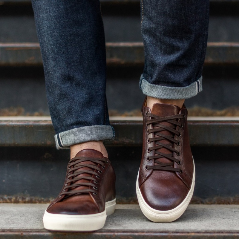 Thursday Boots Premier Low Top Sneakers Herren Dunkelbraun | Österreich-86350YOAM