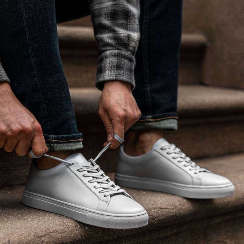 Thursday Boots Premier Low Top Sneakers Herren Hellgrau | Österreich-42083IFSY
