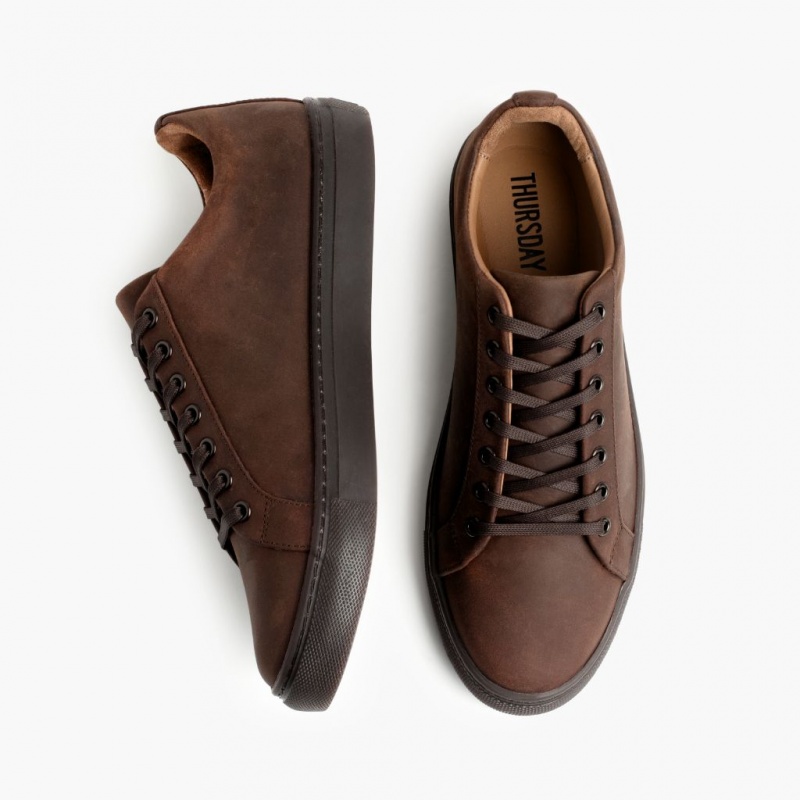 Thursday Boots Premier Low Top Sneakers Herren Dunkelbraun | Österreich-47368BHPY