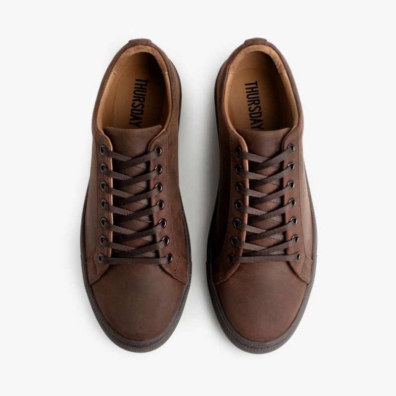 Thursday Boots Premier Low Top Sneakers Herren Dunkelbraun | Österreich-47368BHPY