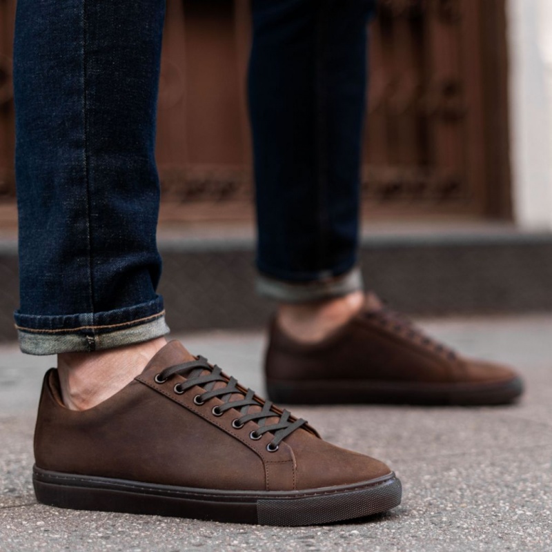 Thursday Boots Premier Low Top Sneakers Herren Dunkelbraun | Österreich-47368BHPY
