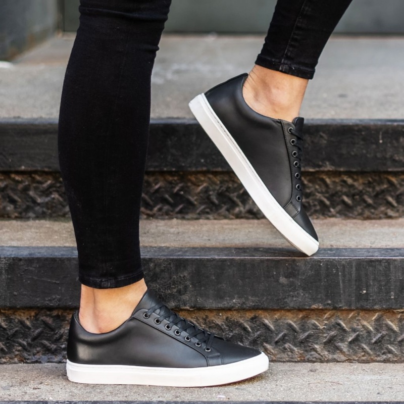 Thursday Boots Premier Low Top Sneakers Damen Schwarz | Österreich-20195TNVB