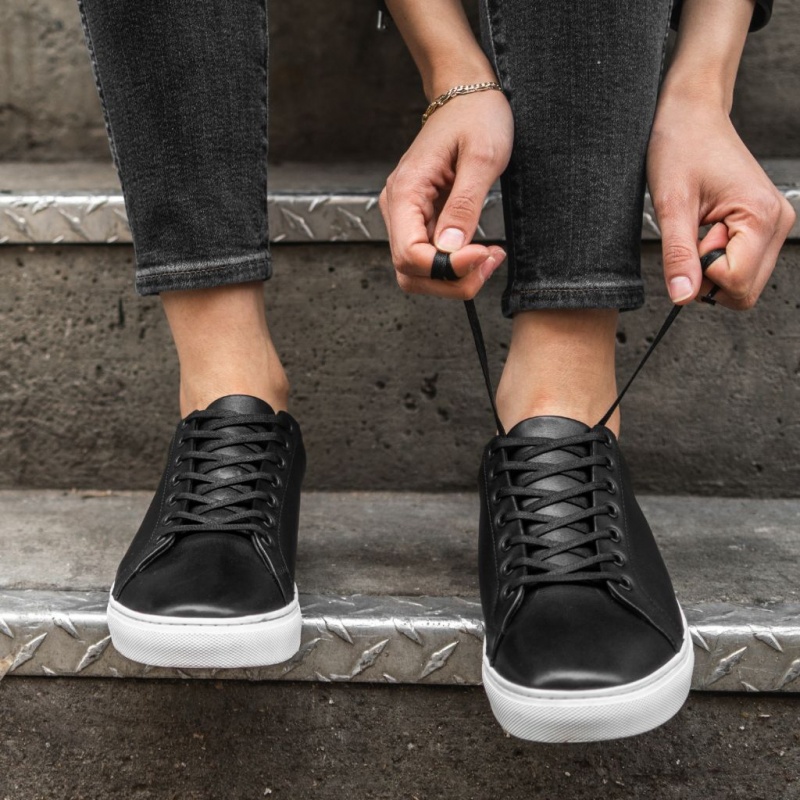 Thursday Boots Premier Low Top Sneakers Damen Schwarz | Österreich-20195TNVB