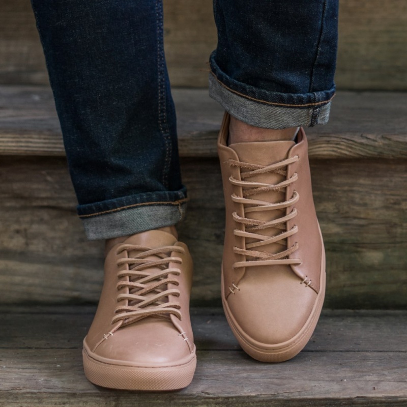 Thursday Boots Premier Low Top Sneakers Herren Beige | Österreich-10259CPLW