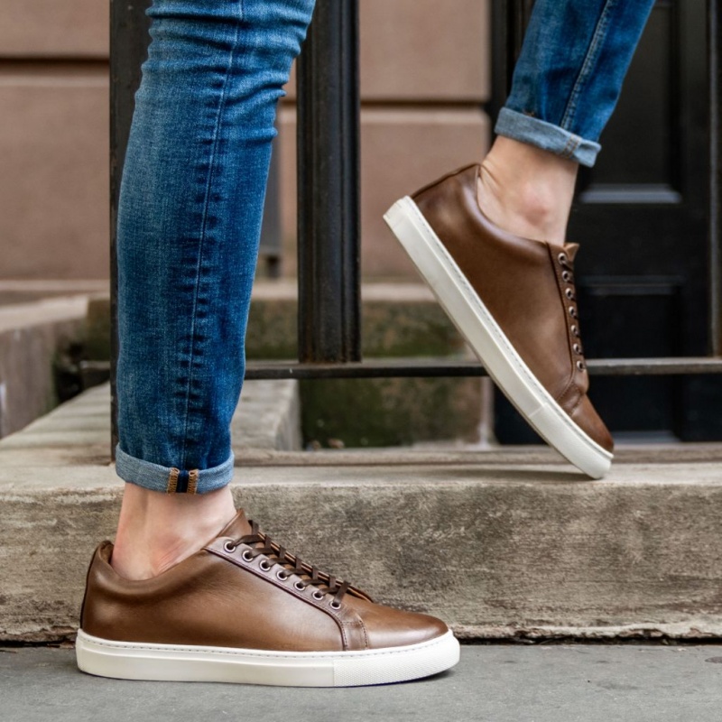 Thursday Boots Premier Low Top Sneakers Damen Dunkelbraun | Österreich-85017ZPNB