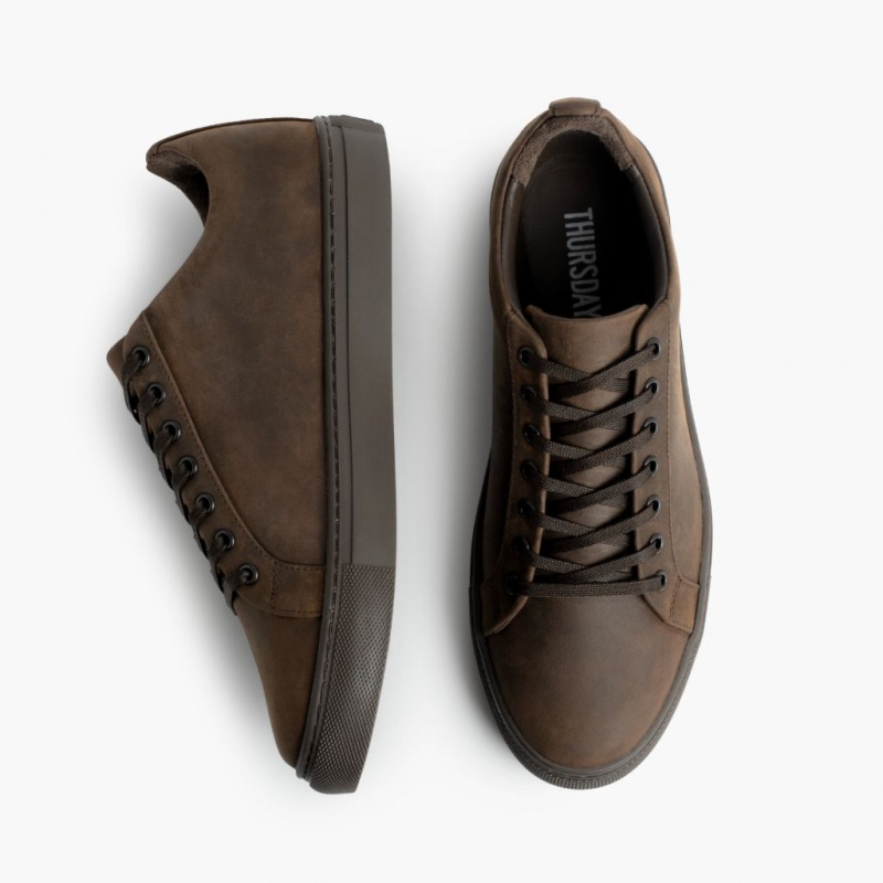 Thursday Boots Premier Low Top Sneakers Damen Dunkelbraun | Österreich-41397QMSG