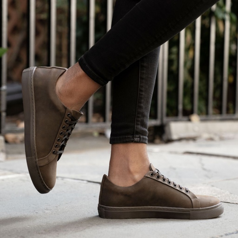 Thursday Boots Premier Low Top Sneakers Damen Dunkelbraun | Österreich-41397QMSG