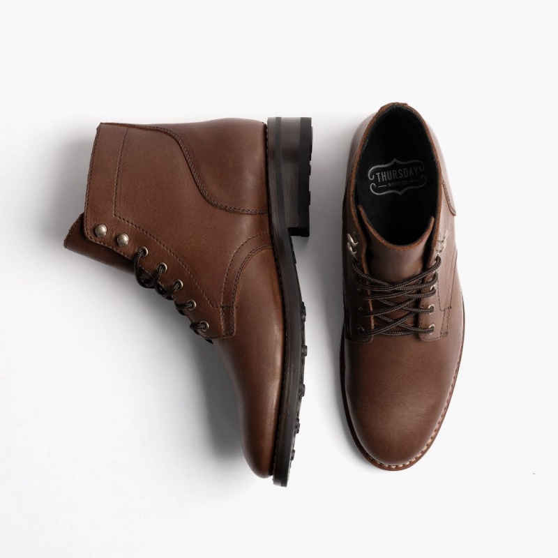 Thursday Boots President Schnürstiefel Herren Braun | Österreich-85369YWMA