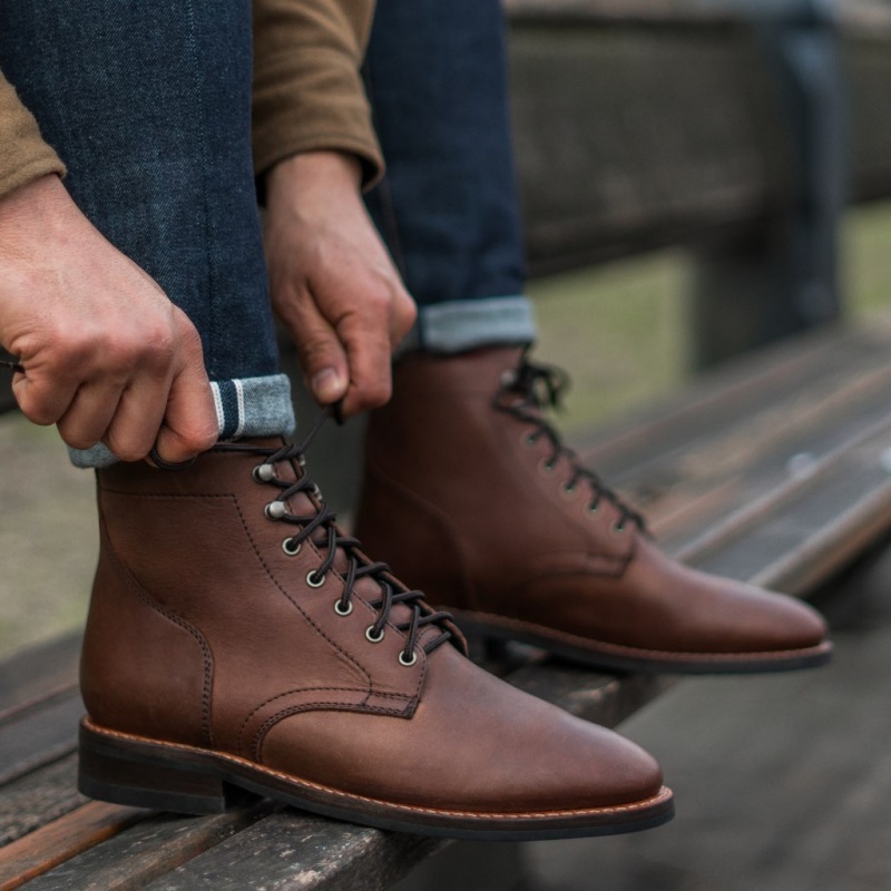 Thursday Boots President Schnürstiefel Herren Braun | Österreich-85369YWMA
