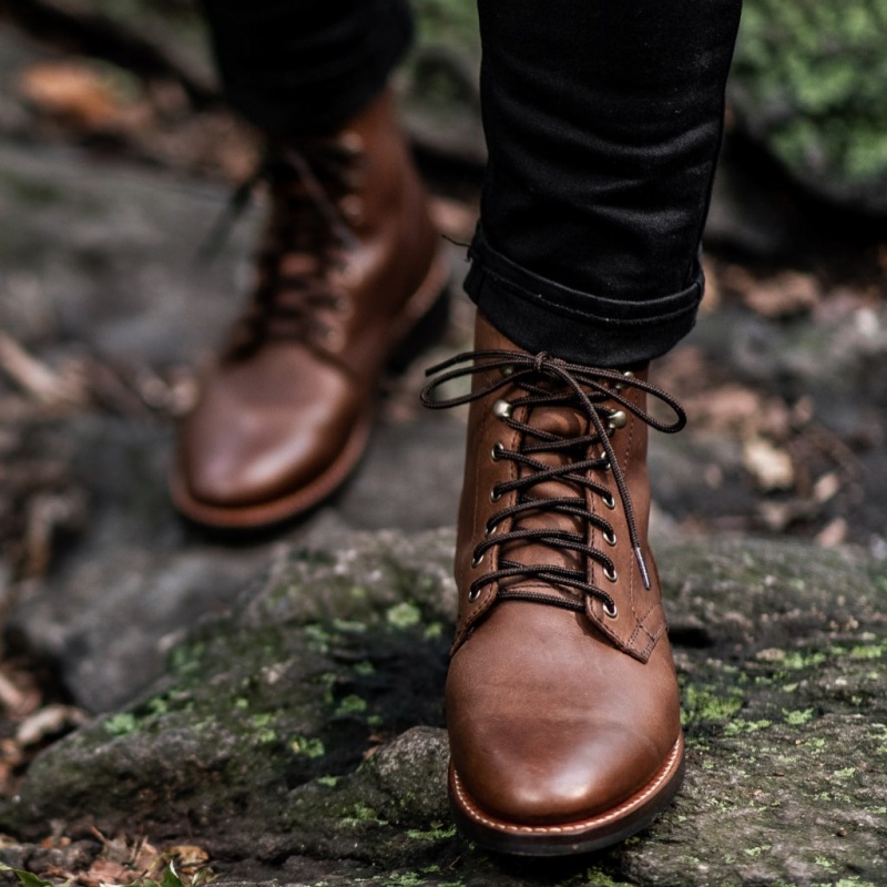 Thursday Boots President Schnürstiefel Herren Braun | Österreich-85369YWMA