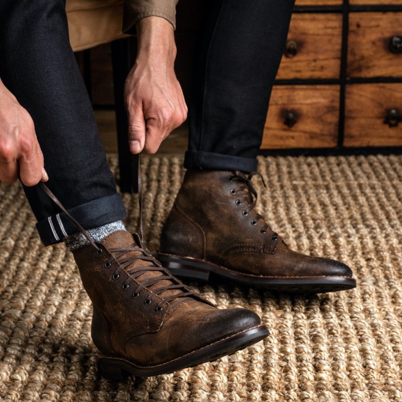 Thursday Boots President Schnürstiefel Herren Dunkelbraun | Österreich-91204VWPG