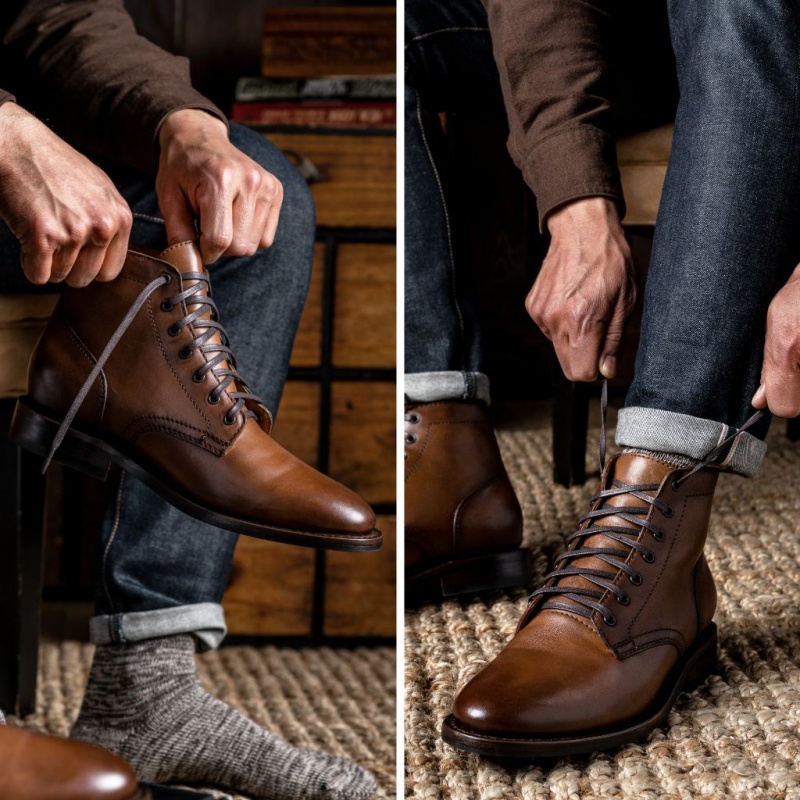 Thursday Boots President Schnürstiefel Herren Braun | Österreich-81352NXUE