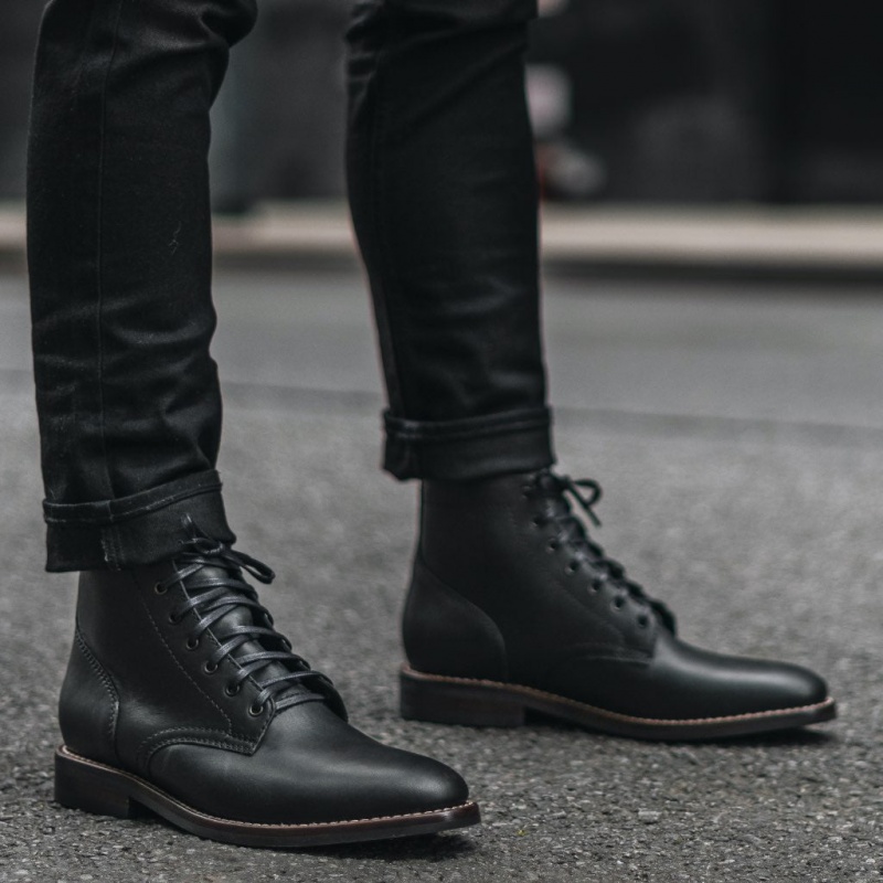 Thursday Boots President Schnürstiefel Herren Schwarz | Österreich-05947LIPV