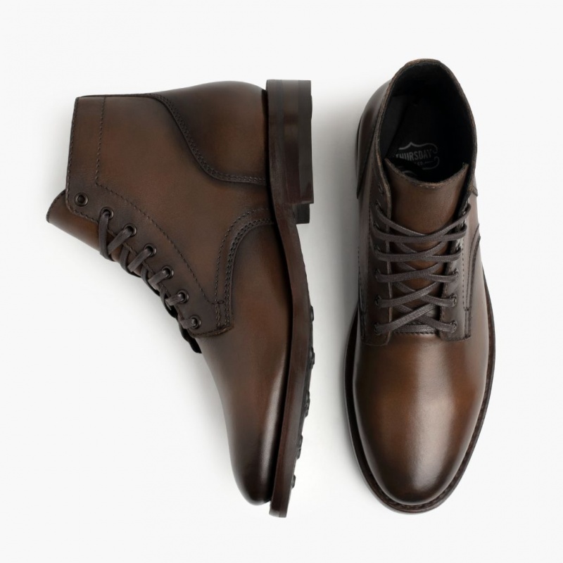 Thursday Boots President Schnürstiefel Herren Dunkelbraun | Österreich-14093BEXJ