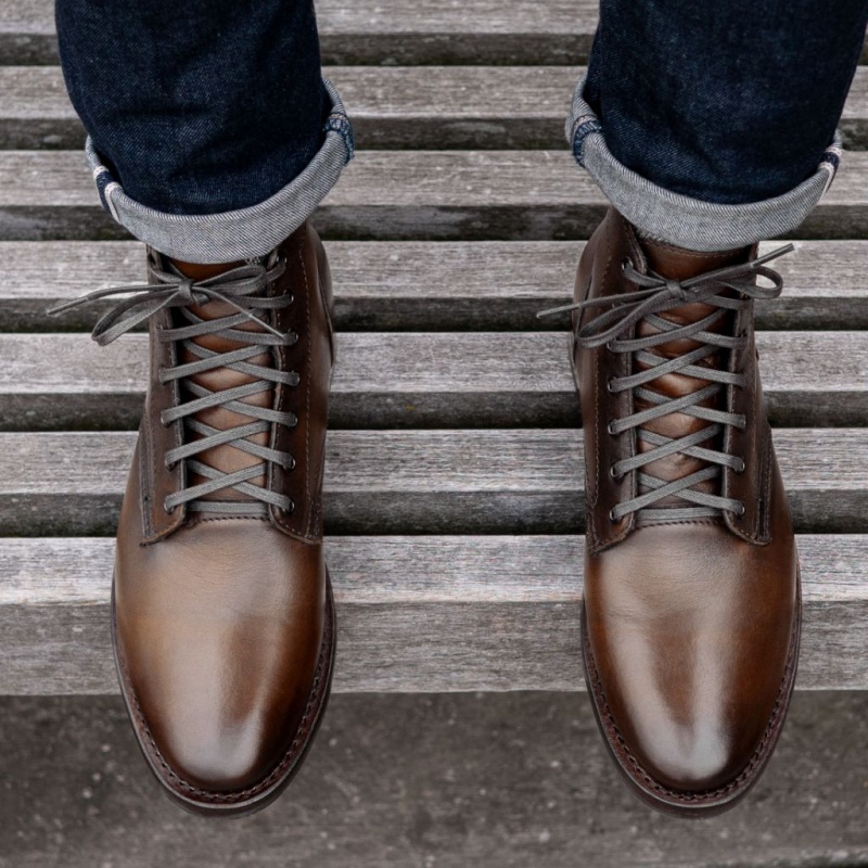 Thursday Boots President Schnürstiefel Herren Dunkelbraun | Österreich-14093BEXJ
